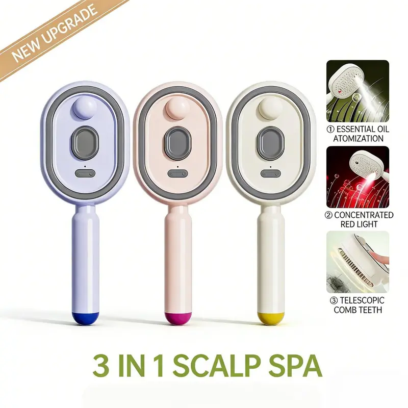 Electric Spray Air Cushion Massage Comb detail view