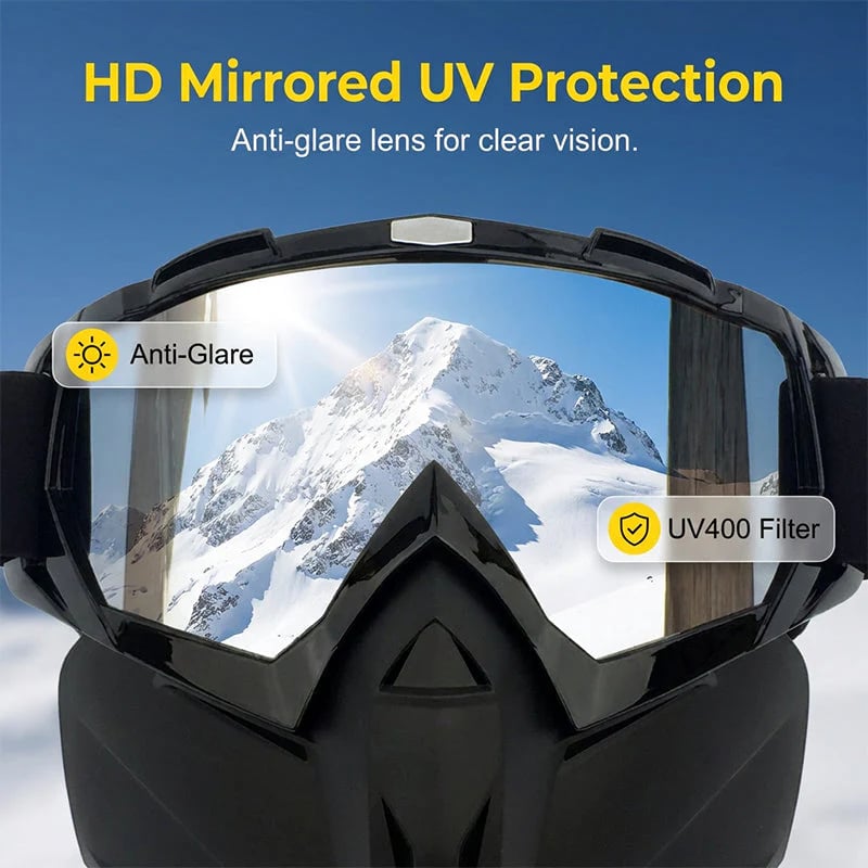 Full-Face Safety Goggles with Wide Vision Protection detail view