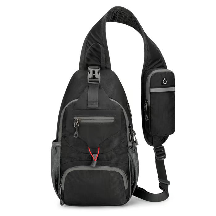 🌟 Packable Small Crossbody Sling Backpack with Side Pouch - ✨ Perfect for Hiking and Traveling detail view