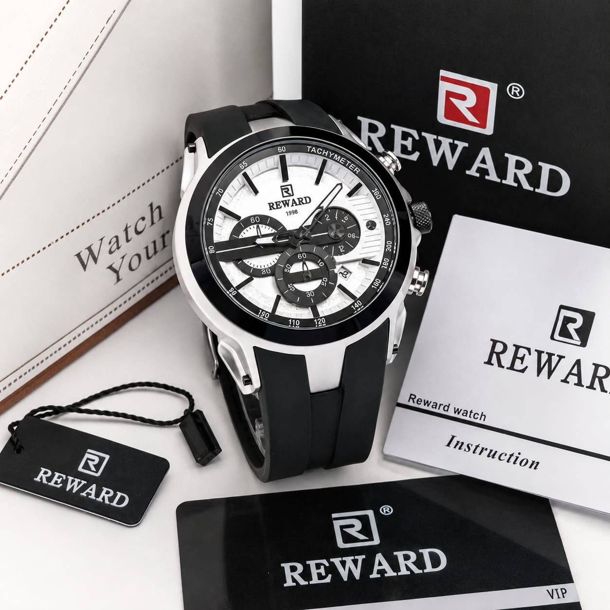 REWARD VIP Men’s Luxury Watch | 1 Year Warranty | ساعة REWARD رجالية فاخرة| ضمان لمدة سنة