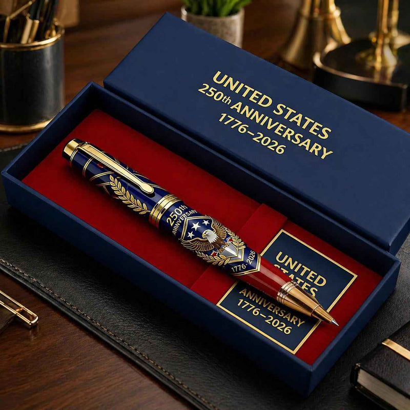 Father's Day gift🎁USA 250th Anniversary Notebook & Pen Set, 1776-2026 Patriotic Gift detail view