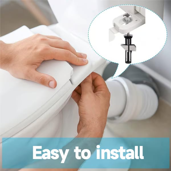2 Pcs Heavy Duty Toilet Seat Fastener Bolt kit detail view
