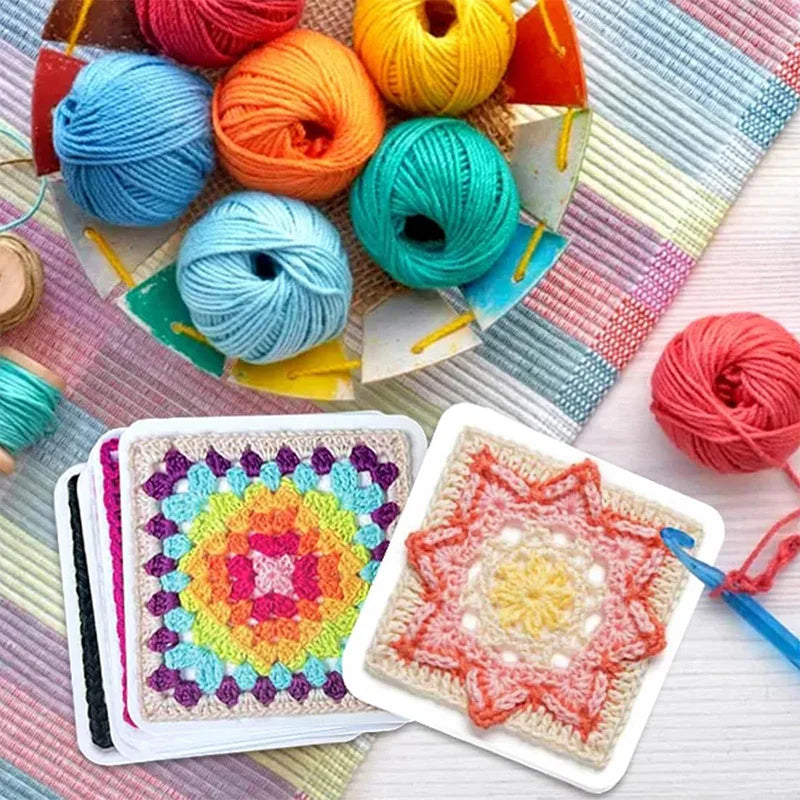 🧶 The Granny Square Card Deck • 50 Creative Crochet Patterns ✨ detail view