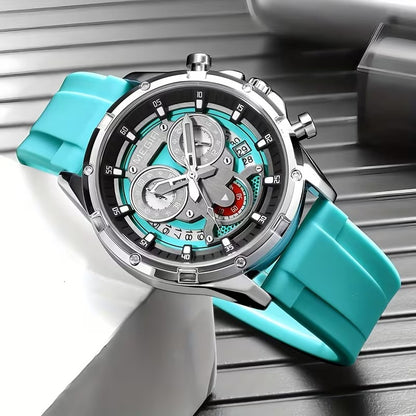 Megir Watch for Men Fashion Waterproof Chronograph Wristwatches