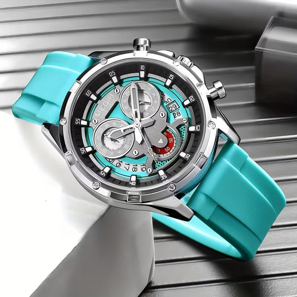 Megir Watch for Men Fashion Waterproof Chronograph Wristwatches